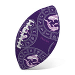Purple Pisces Zodiac Pattern Print Rugby Ball