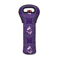 Purple Pisces Zodiac Pattern Print Single Neoprene Wine Tote