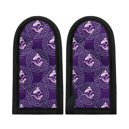 Purple Pisces Zodiac Pattern Print Skillet Handle Cover