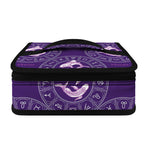 Purple Pisces Zodiac Pattern Print Small Lunch Bag