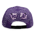 Purple Pisces Zodiac Pattern Print Snapback Cap