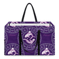 Purple Pisces Zodiac Pattern Print Utility Tote Bag