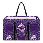 Purple Pisces Zodiac Pattern Print Utility Tote Bag