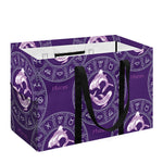 Purple Pisces Zodiac Pattern Print Utility Tote Bag
