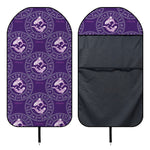 Purple Pisces Zodiac Pattern Print Waterproof Car Seat Cover