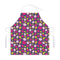 Purple Pitaya Pattern Print Adjustable Apron