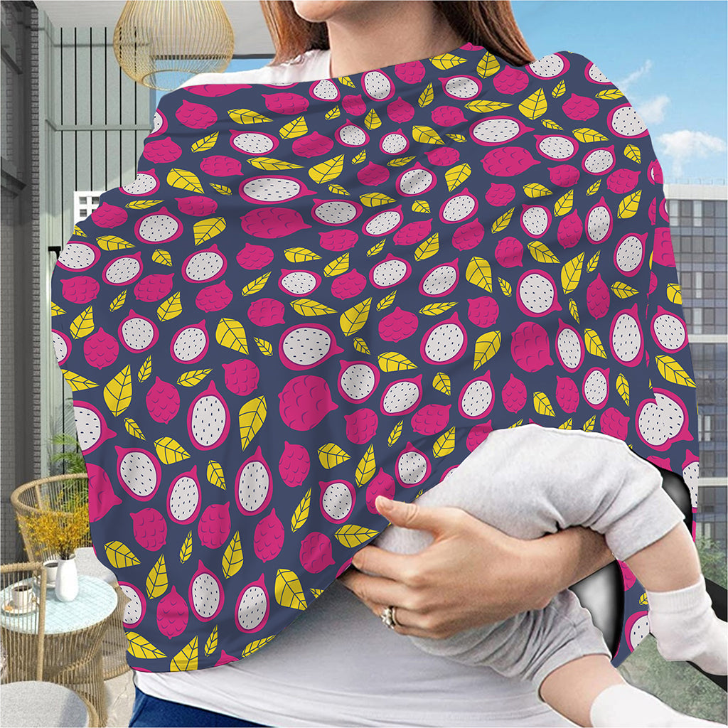 Purple Pitaya Pattern Print Baby Seat Cover