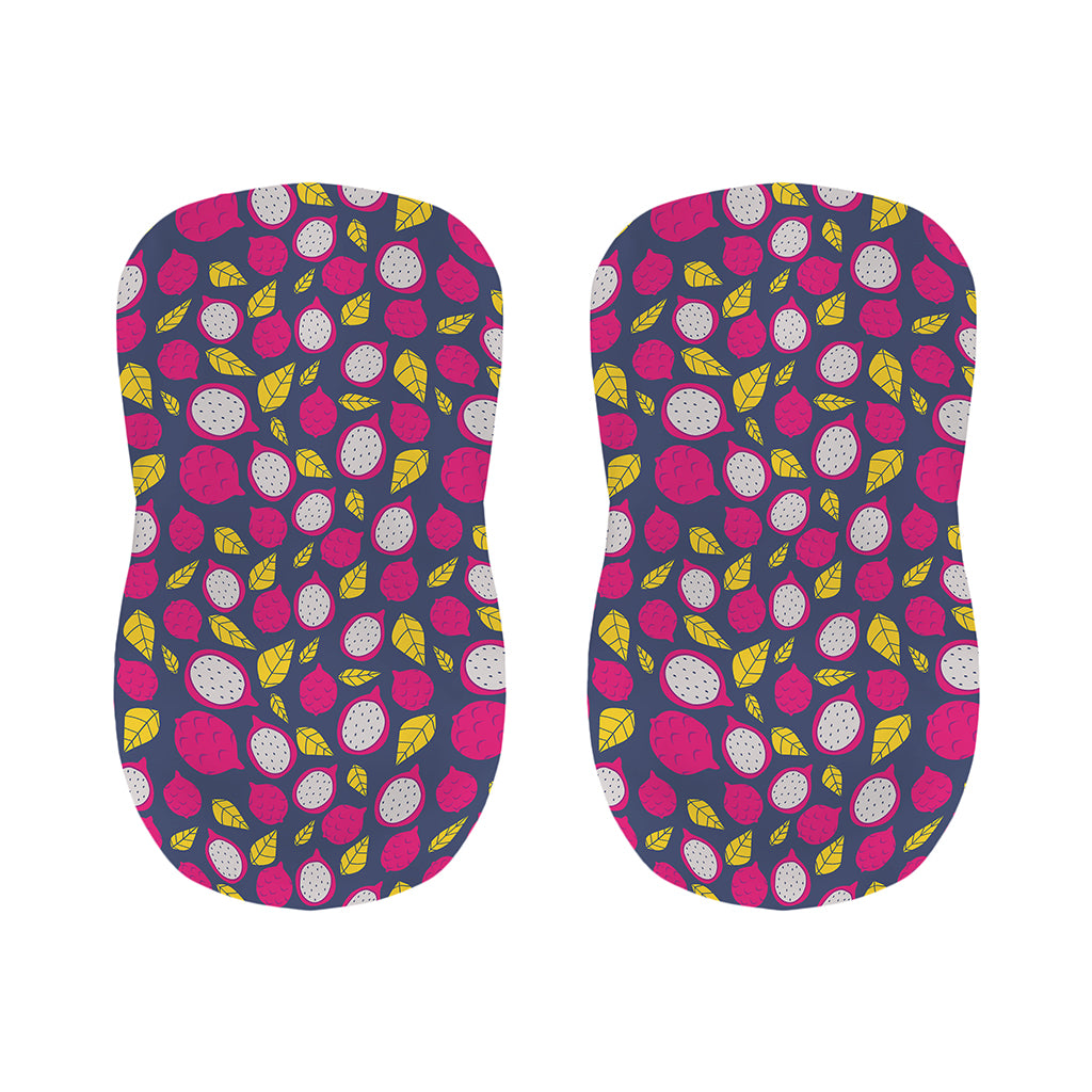 Purple Pitaya Pattern Print Bar Stool Covers