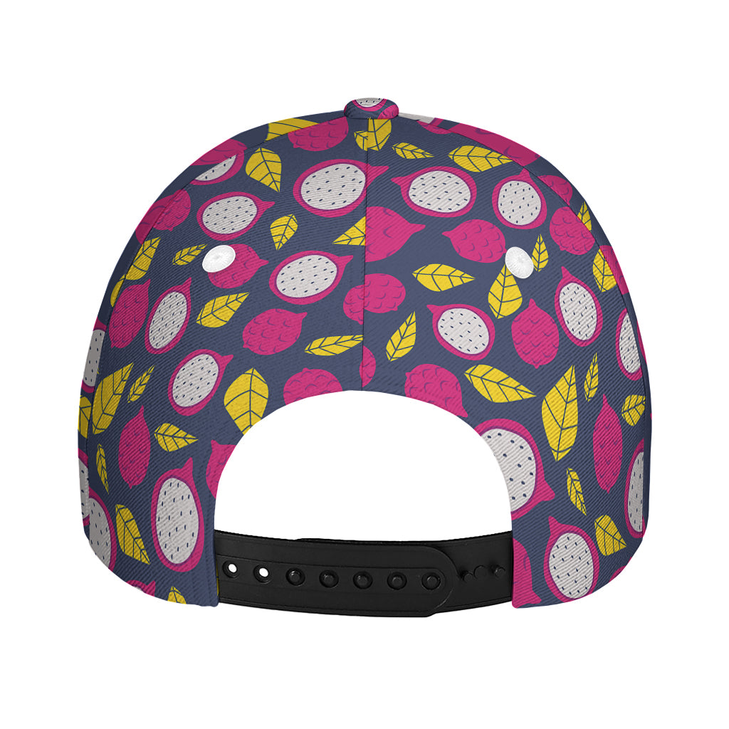 Purple Pitaya Pattern Print Baseball Cap