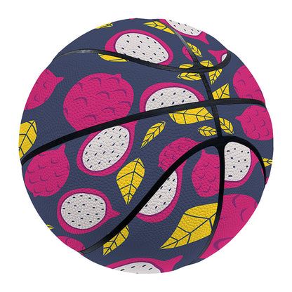 Purple Pitaya Pattern Print Basketball