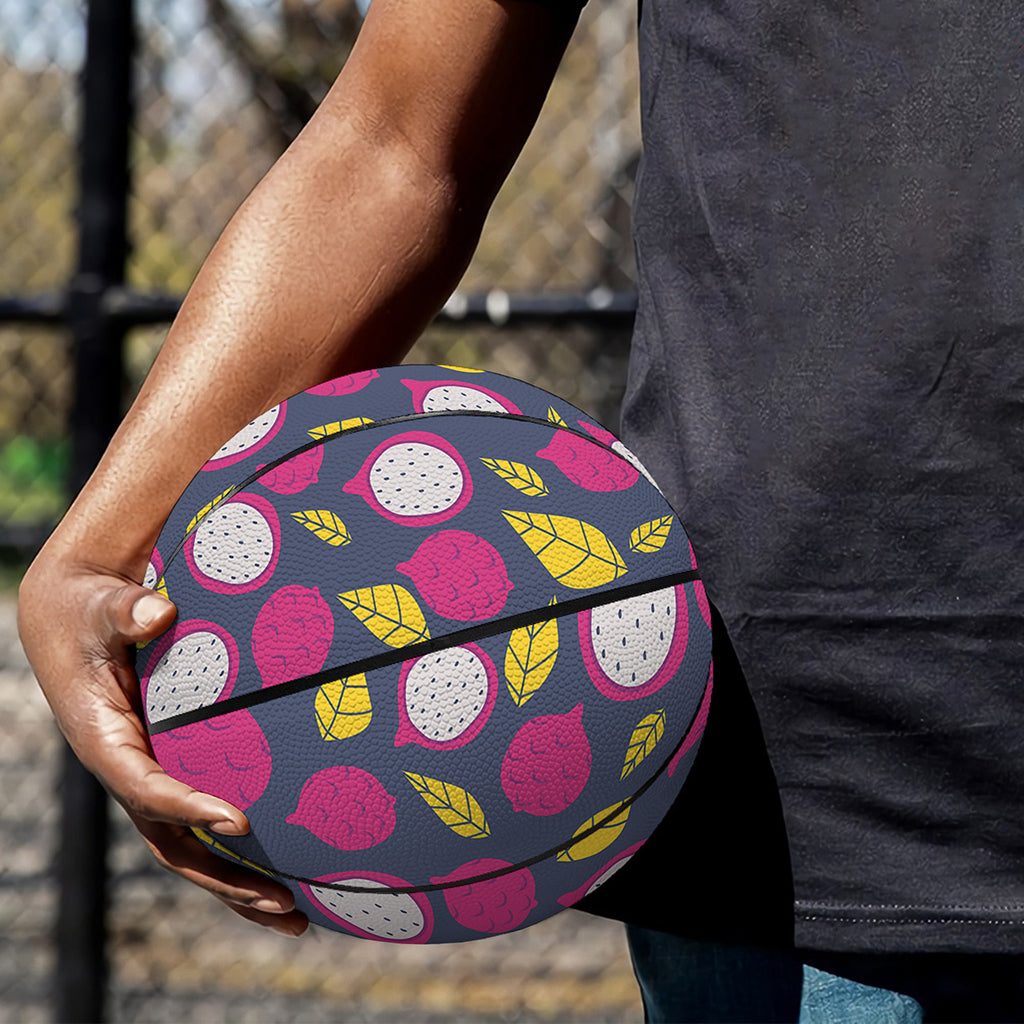 Purple Pitaya Pattern Print Basketball