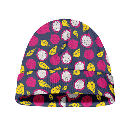 Purple Pitaya Pattern Print Beanie
