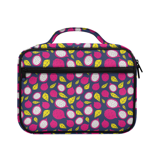 Purple Pitaya Pattern Print Briefcase Bible Bag