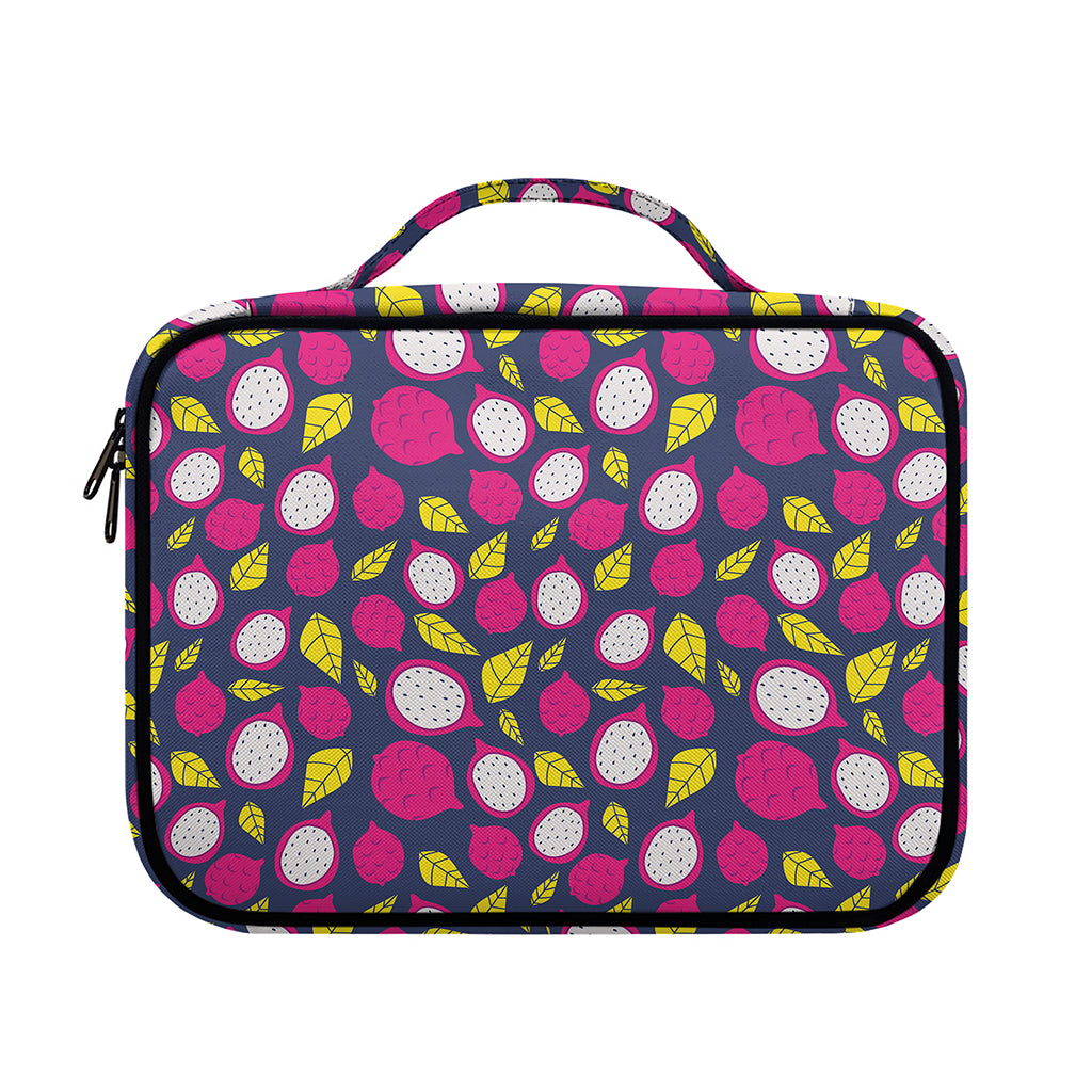 Purple Pitaya Pattern Print Briefcase Bible Bag