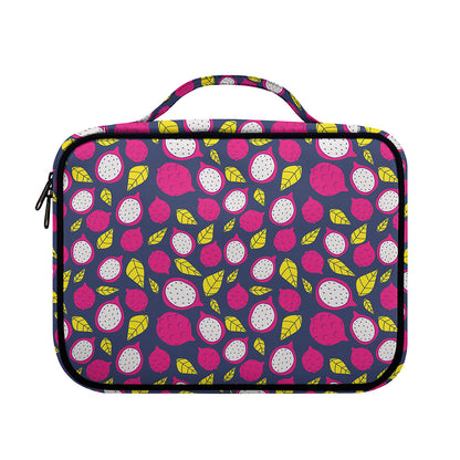 Purple Pitaya Pattern Print Briefcase Bible Bag