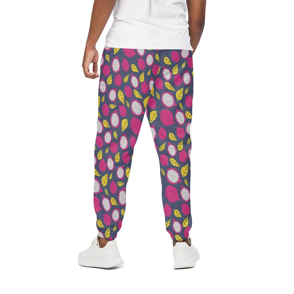 Purple Pitaya Pattern Print Cotton Pants