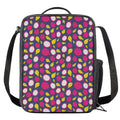 Purple Pitaya Pattern Print Crossbody Lunch Bag