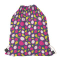 Purple Pitaya Pattern Print Drawstring Bag