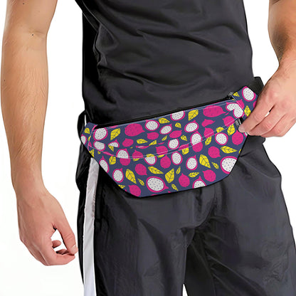 Purple Pitaya Pattern Print Fanny Pack