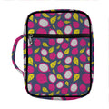 Purple Pitaya Pattern Print Front Pocket Bible Bag