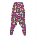 Purple Pitaya Pattern Print Hammer Pants