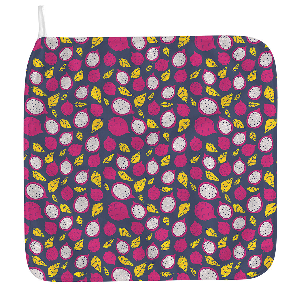 Purple Pitaya Pattern Print Hand Towel