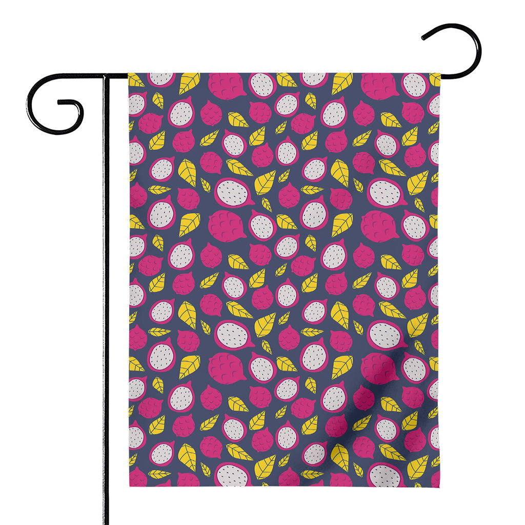 Purple Pitaya Pattern Print House Flag