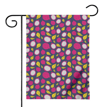 Purple Pitaya Pattern Print House Flag