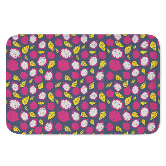 Purple Pitaya Pattern Print Indoor Door Mat
