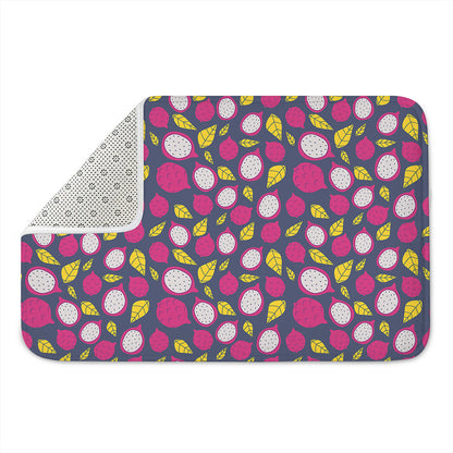 Purple Pitaya Pattern Print Indoor Door Mat
