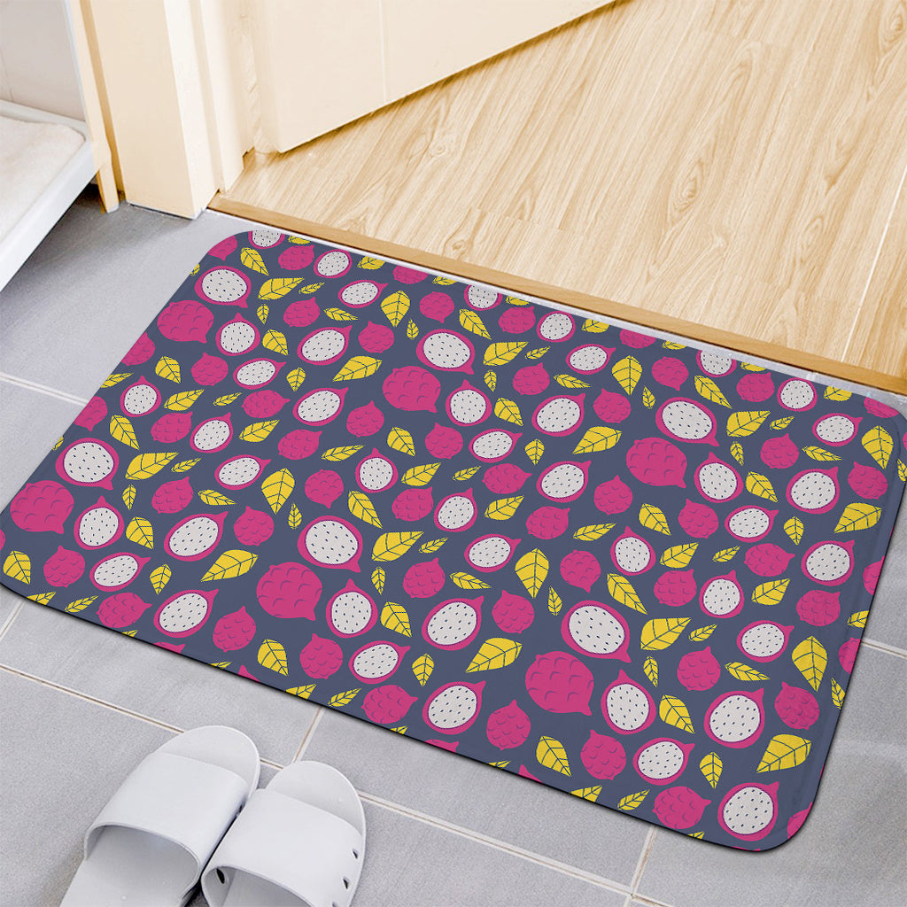 Purple Pitaya Pattern Print Indoor Door Mat