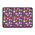 Purple Pitaya Pattern Print Kitchen Mat