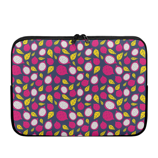 Purple Pitaya Pattern Print Laptop Sleeve