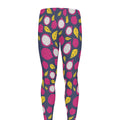 Purple Pitaya Pattern Print Men's Leggings