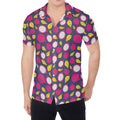 Purple Pitaya Pattern Print Men's Shirt