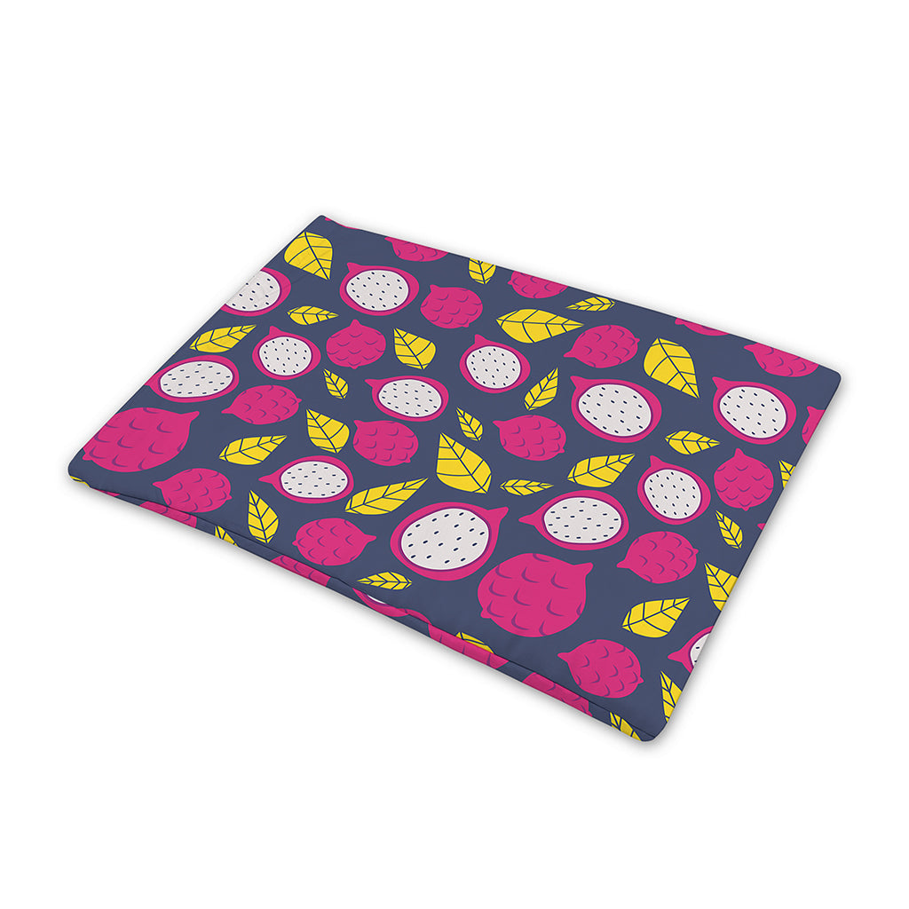 Purple Pitaya Pattern Print Pet Cooling Mat Cover