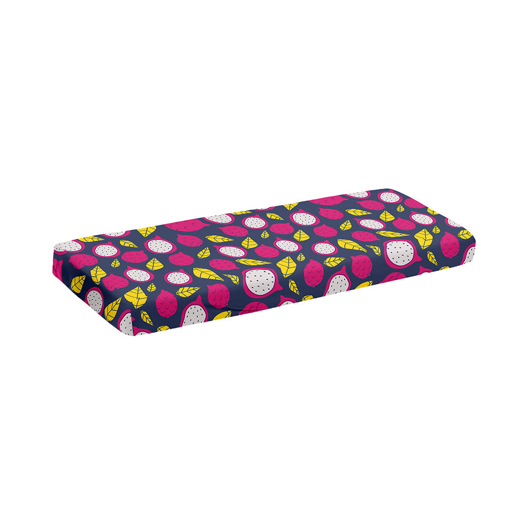 Purple Pitaya Pattern Print Piano Keyboard Cover