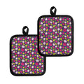 Purple Pitaya Pattern Print Pot Holders