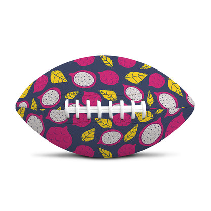Purple Pitaya Pattern Print Rugby Ball