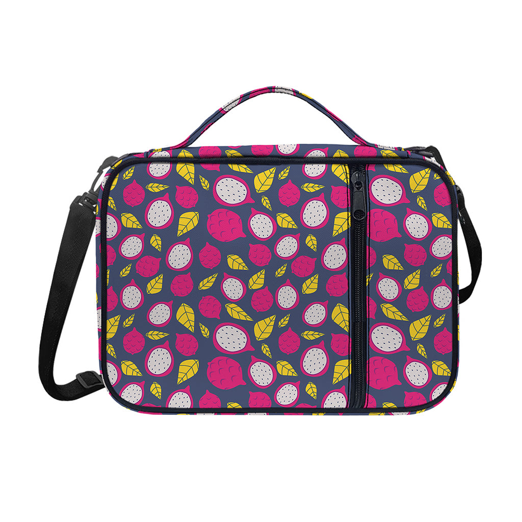Purple Pitaya Pattern Print Shoulder Strap Bible Bag
