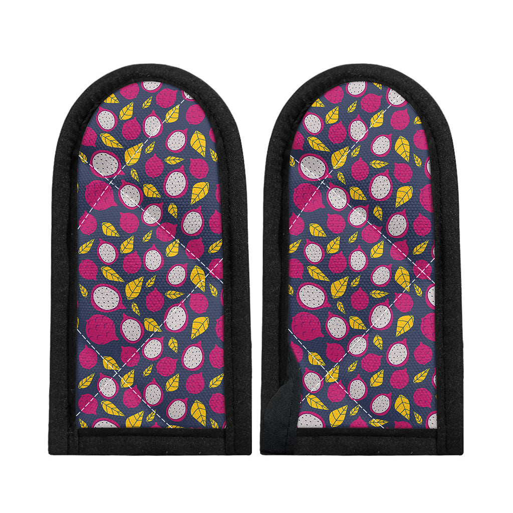 Purple Pitaya Pattern Print Skillet Handle Cover
