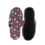 Purple Pitaya Pattern Print Slippers