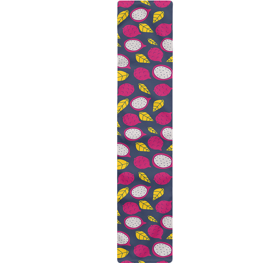 Purple Pitaya Pattern Print Table Runner