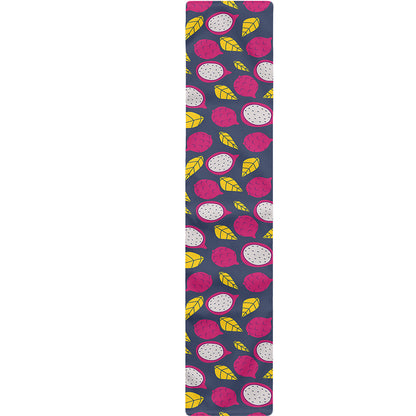 Purple Pitaya Pattern Print Table Runner