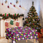 Purple Pitaya Pattern Print Tablecloth