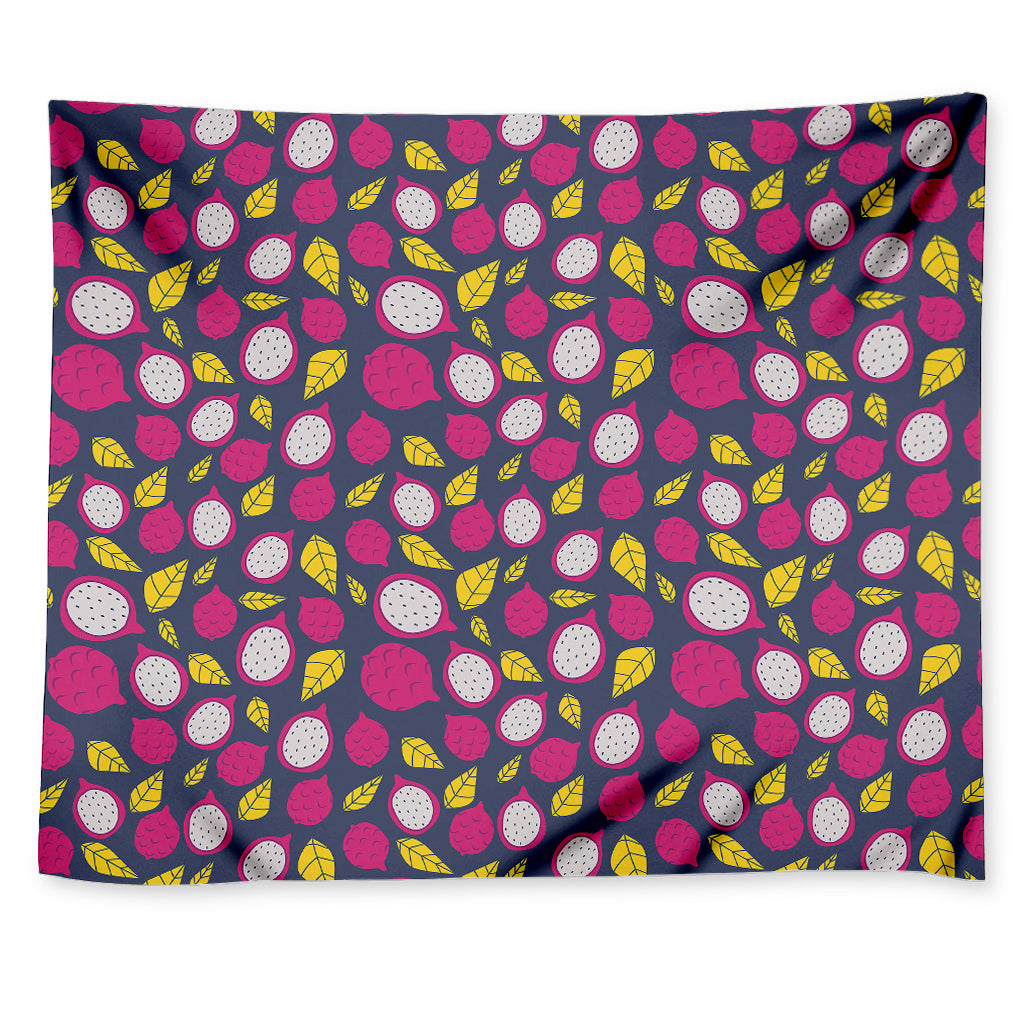 Purple Pitaya Pattern Print Tapestry