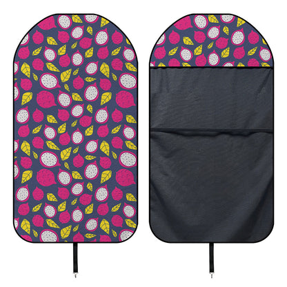 Purple Pitaya Pattern Print Waterproof Car Seat Cover