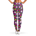 Purple Pitaya Pattern Print Women's Leggings