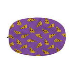 Purple Pizza Pattern Print Car Side Mirror Covers
