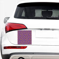 Purple Pizza Pattern Print Car Sticker